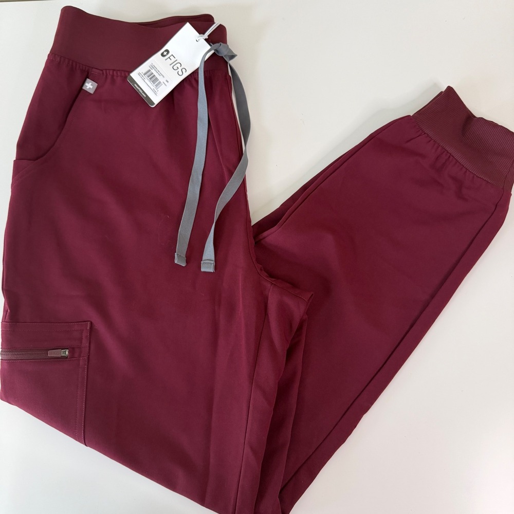 FIGS Zamora Jogger Scrub Pant Womens Medium High Waisted Pockets Medical Nurse